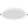 Mexen LDRR zapustený LED downlight stropný panel fi 30 cm, 24W, Neutrálna - 4000K, 2640 lm, biela - L210-030-2440-20