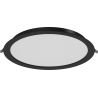 Mexen LDRR stropný panel downlight LED zapustený, priemer 30 cm, 24W, Neutrálna - 4000K, 1920 lm, čierny - L210-030-2440-70