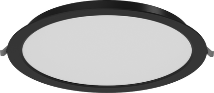 Mexen LDRR stropný panel downlight LED zapustený, priemer 30 cm, 24W, Neutrálna - 4000K, 1920 lm, čierny - L210-030-2440-70