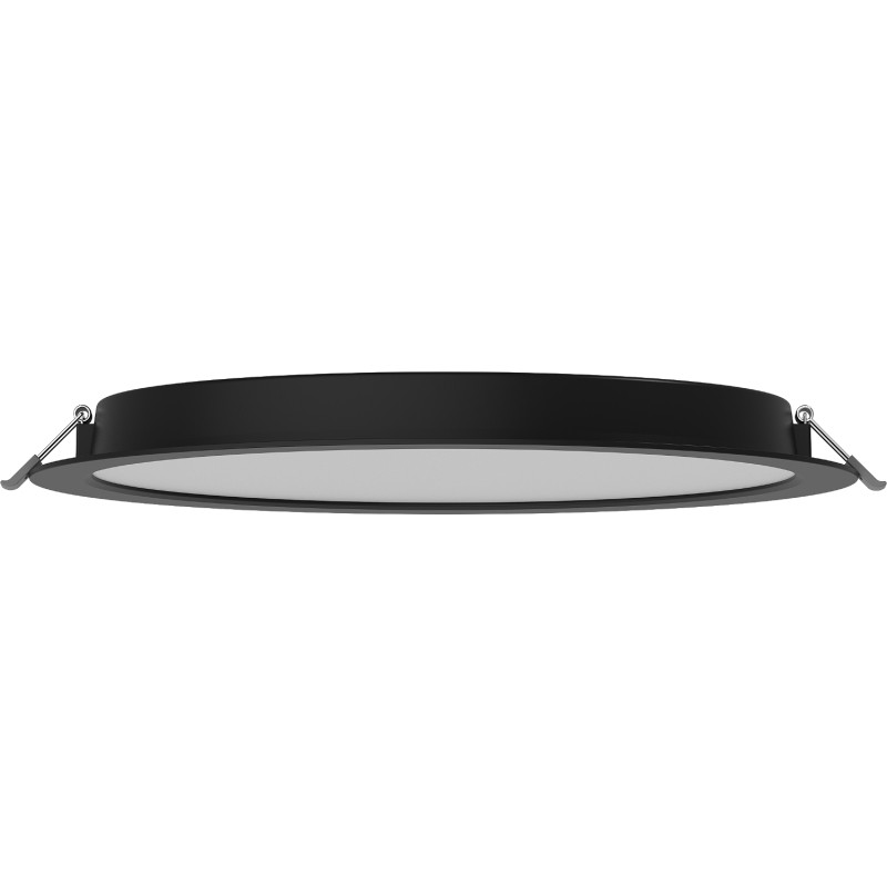 Mexen LDRR stropný panel downlight LED zapustený, priemer 30 cm, 24W, Neutrálna - 4000K, 1920 lm, čierny - L210-030-2440-70