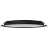 Mexen LDRR stropný panel downlight LED zapustený fi 30 cm, 24W, Studená - 6500K, 1920 lm, čierny - L210-030-2465-70