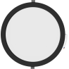 Mexen LDRR stropný panel downlight LED zapustený fi 30 cm, 24W, Studená - 6500K, 1920 lm, čierny - L210-030-2465-70