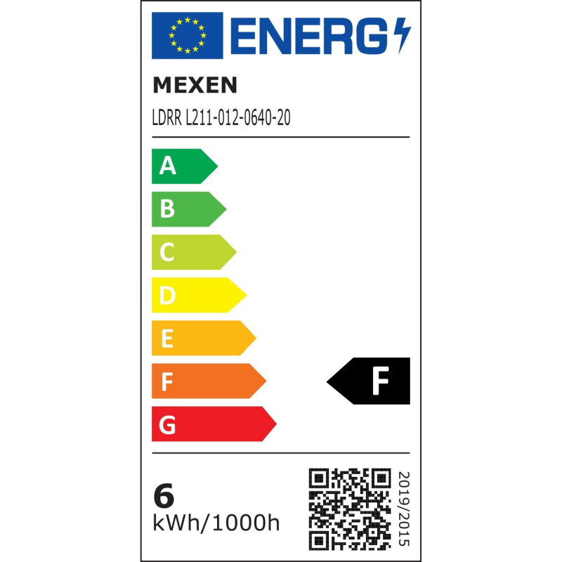 Mexen LDRR stropný panel downlight LED zapustený 12 x 12 cm, 6W, Neutrálny - 4000K, 600 lm, biely - L211-012-0640-20