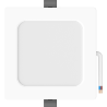 Mexen LDRR stropný panel downlight LED zapustený 12 x 12 cm, 6W, Neutrálny - 4000K, 600 lm, biely - L211-012-0640-20