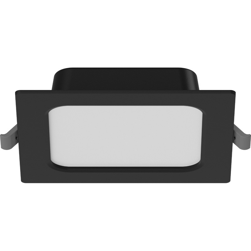 Mexen LDRR stropný panel downlight LED zapustený 12 x 12 cm, 6W, Neutrálna - 4000K, 390 lm, čierny - L211-012-0640-70