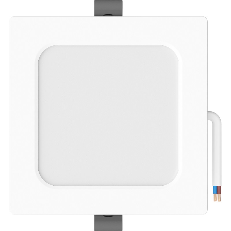 Mexen LDRR stropný panel zapustený LED downlight 12 x 12 cm, 6W, Studená - 6500K, 600 lm, biely - L211-012-0665-20