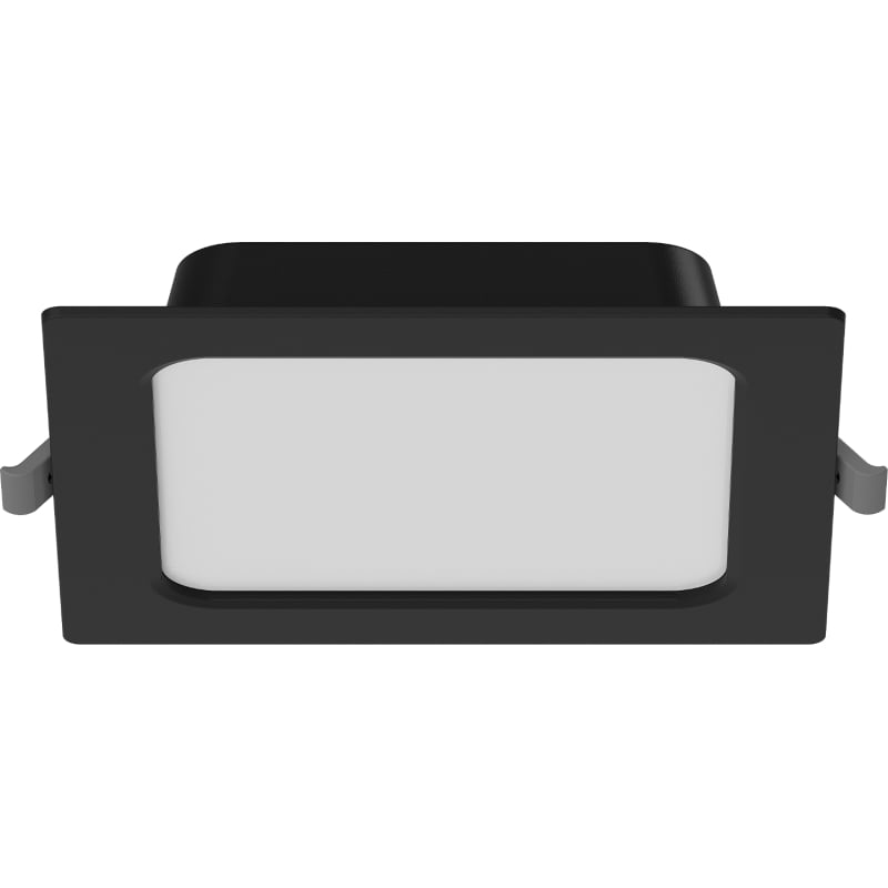 Mexen LDRR stropný panel downlight LED vstavaný 14 x 14 cm, 9W, Neutrálna - 4000K, 720 lm, čierny - L211-014-0940-70