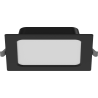 Mexen LDRR stropný panel downlight LED vstavaný 14 x 14 cm, 9W, Neutrálna - 4000K, 720 lm, čierny - L211-014-0940-70