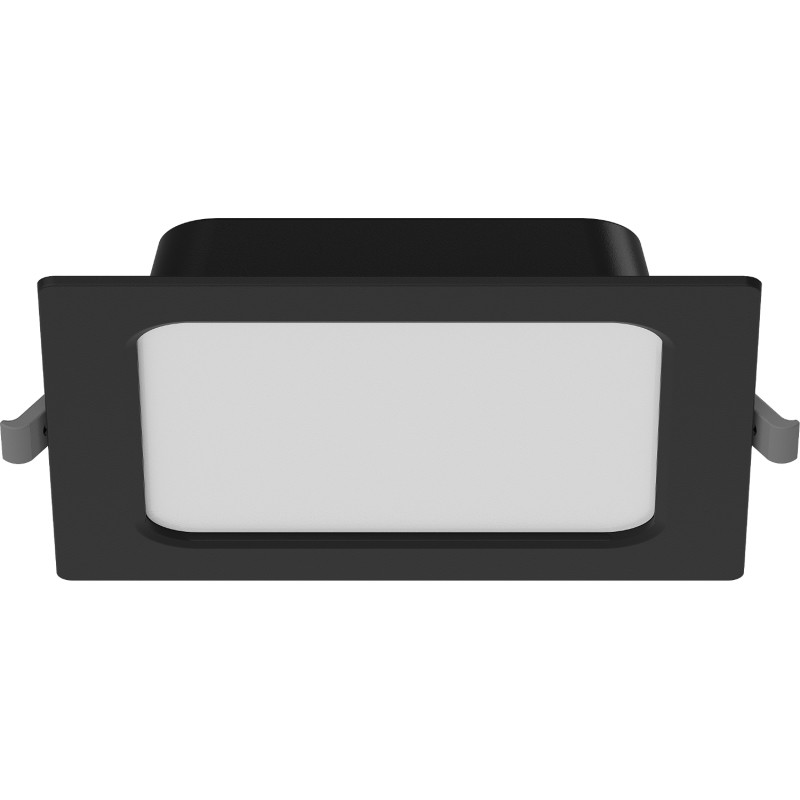 Mexen LDRR stropný panel downlight LED zabudovaný 14 x 14 cm, 9W, Studená - 6500K, 720 lm, čierny - L211-014-0965-70