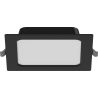 Mexen LDRR stropný panel downlight LED zabudovaný 14 x 14 cm, 9W, Studená - 6500K, 720 lm, čierny - L211-014-0965-70