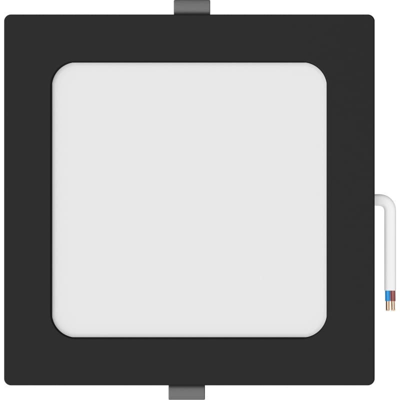 Mexen LDRR stropný panel downlight LED zapustený 17 x 17 cm, 12W, Neutrálna - 4000K, 1320 lm, čierny - L211-017-1240-70