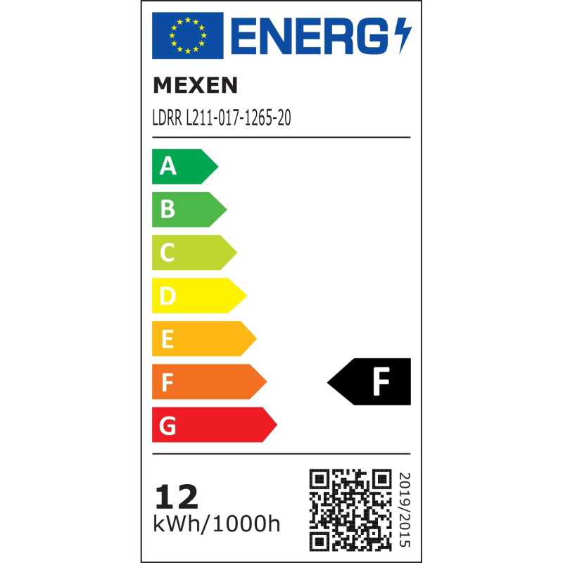Mexen LDRR stropný panel downlight LED zapustený 17 x 17 cm, 12W, Studená - 6500K, 1320 lm, biely - L211-017-1265-20