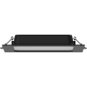 Mexen LDRR stropný LED downlight panel vstavaný 17 x 17 cm, 12W, Studená - 6500K, 780 lm, čierny - L211-017-1265-70