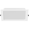 Mexen LDRR stropný panel downlight LED zapustený 22 x 22 cm, 18W, Neutrálna - 4000K, 1980 lm, biela - L211-022-1840-20