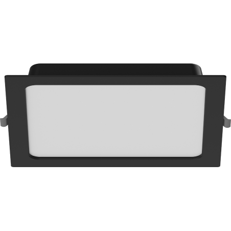Mexen LDRR stropný panel zapustený LED downlight 22 x 22 cm, 18W, Neutrálny - 4000K, 1350 lm, čierny - L211-022-1840-70