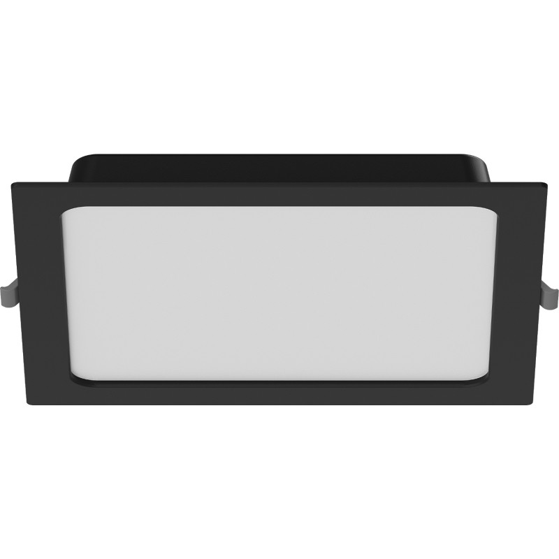 Mexen LDRR stropný panel downlight LED vstavaný 22 x 22 cm, 18W, Studená - 6500K, 1440 lm, čierny - L211-022-1865-70