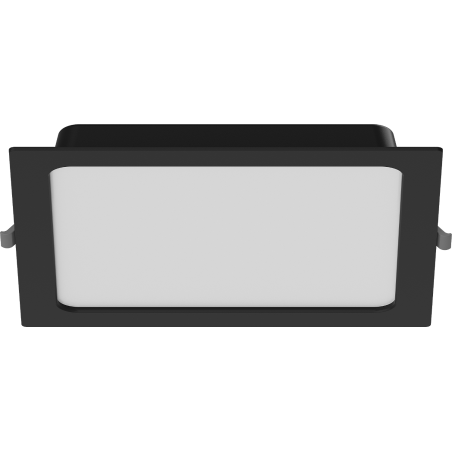 Mexen LDRR stropný panel downlight LED vstavaný 22 x 22 cm, 18W, Studená - 6500K, 1440 lm, čierny - L211-022-1865-70