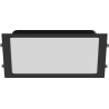 Mexen LDRR stropný panel downlight LED zapustený 30 x 30 cm, 24W, Neutrálna - 4000K, 1920 lm, čierny - L211-030-2440-70