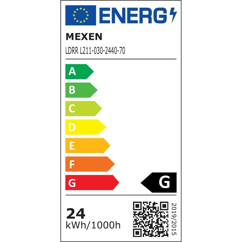 Mexen LDRR stropný panel downlight LED zapustený 30 x 30 cm, 24W, Neutrálna - 4000K, 1920 lm, čierny - L211-030-2440-70