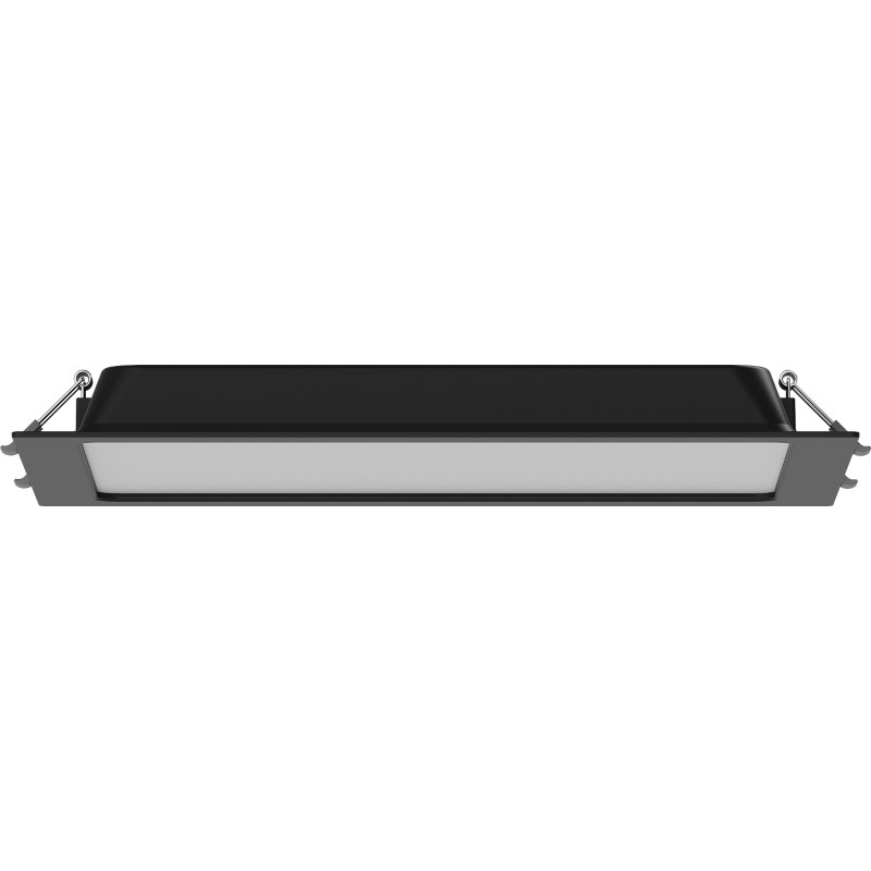 Mexen LDRR stropný panel LED downlight zapustený 30 x 30 cm, 24W, Studená - 6500K, 1920 lm, čierny - L211-030-2465-70