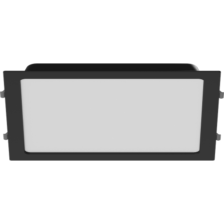 Mexen LDRR stropný panel LED downlight zapustený 30 x 30 cm, 24W, Studená - 6500K, 1920 lm, čierny - L211-030-2465-70