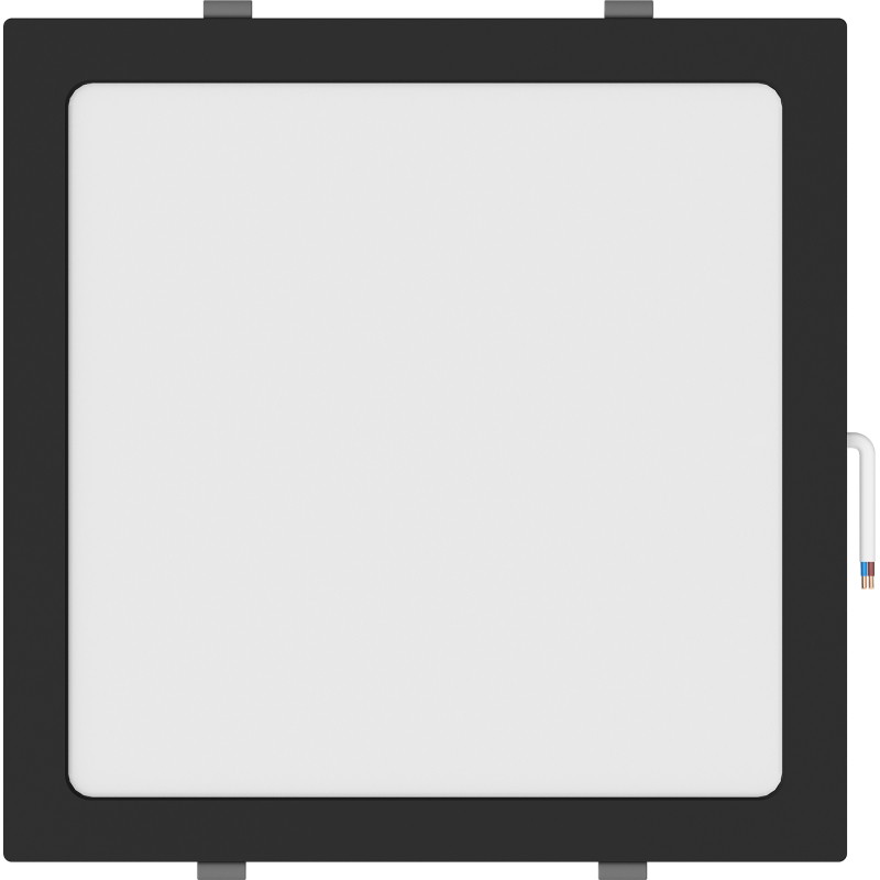 Mexen LDRR stropný panel LED downlight zapustený 30 x 30 cm, 24W, Studená - 6500K, 1920 lm, čierny - L211-030-2465-70