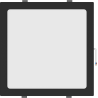Mexen LDRR stropný panel LED downlight zapustený 30 x 30 cm, 24W, Studená - 6500K, 1920 lm, čierny - L211-030-2465-70