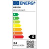 Mexen LDRR stropný panel LED downlight zapustený 30 x 30 cm, 24W, Studená - 6500K, 1920 lm, čierny - L211-030-2465-70