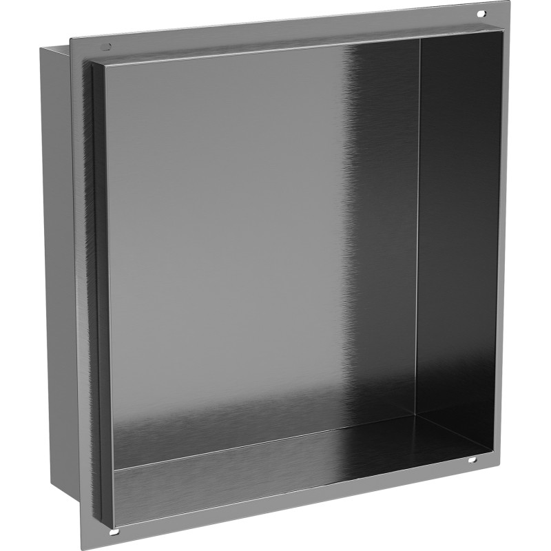 Mexen X-Wall-NR nástenná polica bez lemu 30 x 30 cm, brúsená gun gray - 19E1303010