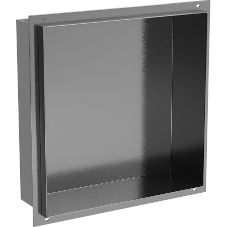Mexen X-Wall-NR nástenná polica bez lemu 30 x 30 cm, brúsená gun gray - 19E1303010