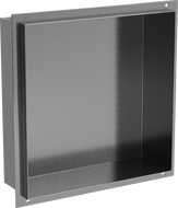 Mexen X-Wall-NR nástenná polica bez lemu 30 x 30 cm, brúsená gun gray - 19E1303010