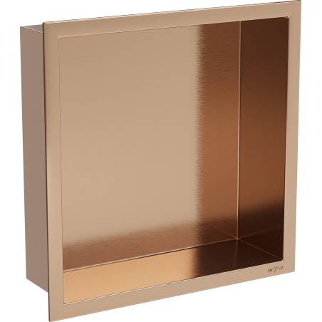 Mexen X-Wall-R polica so zárubňou 30 x 30 cm, brúsená meď - 19C0303010