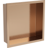 Mexen X-Wall-R polica so zárubňou 30 x 30 cm, brúsená meď - 19C0303010