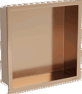 Mexen X-Wall-R polica so zárubňou 30 x 30 cm, brúsená meď - 19C0303010