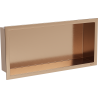 Mexen X-Wall-R nástenná polička s prírubou 45 x 20 cm, brúsená meď - 19C0452010