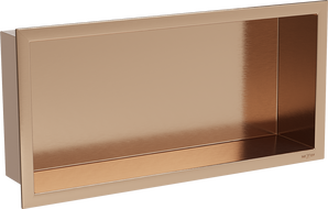 Mexen X-Wall-R nástenná polička s prírubou 45 x 20 cm, brúsená meď - 19C0452010