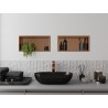Mexen X-Wall-R nástenná polička s prírubou 45 x 20 cm, brúsená meď - 19C0452010