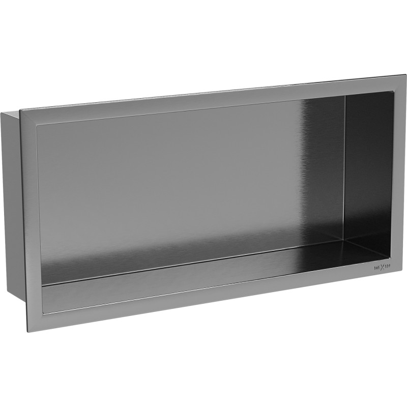 Mexen X-Wall-R nástenná polička s golierom 45 x 20 cm, brúsená gun grey - 19E0452010