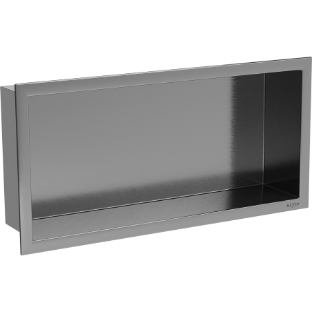Mexen X-Wall-R nástenná polička s golierom 45 x 20 cm, brúsená gun grey - 19E0452010
