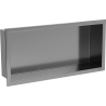 Mexen X-Wall-R nástenná polička s golierom 45 x 20 cm, brúsená gun grey - 19E0452010