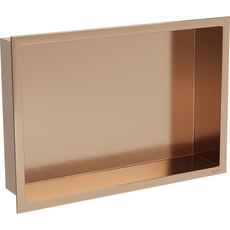 Mexen X-Wall-R nástenná polica s lemom 45 x 30 cm, brúsená meď - 19C0453010