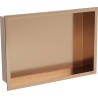 Mexen X-Wall-R nástenná polica s lemom 45 x 30 cm, brúsená meď - 19C0453010