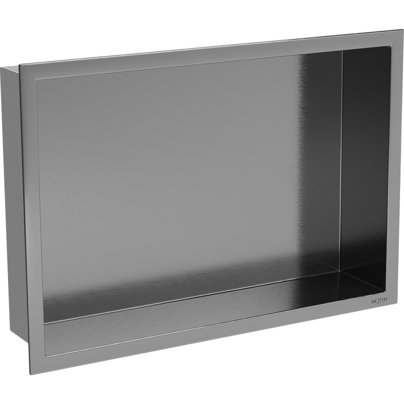 Mexen X-Wall-R nástenná polica s okrajom 45 x 30 cm, brúsená pištoľová sivá - 19E0453010