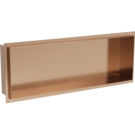 Mexen X-Wall-NR nástenná polica bez príruby 60 x 20 cm, brúsená meď - 19C1602010