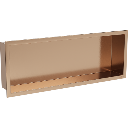 Mexen X-Wall-R nástenná polica s okrajom 60 x 20 cm, brúsená meď - 19C0602010
