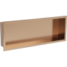 Mexen X-Wall-R nástenná polica s okrajom 60 x 20 cm, brúsená meď - 19C0602010