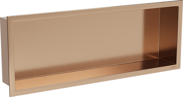 Mexen X-Wall-R nástenná polica s okrajom 60 x 20 cm, brúsená meď - 19C0602010