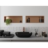 Mexen X-Wall-R nástenná polica s okrajom 60 x 20 cm, brúsená meď - 19C0602010