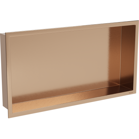 Mexen X-Wall-R nástenná polica s lemom 60 x 30 cm, brúsená meď - 19C0603010