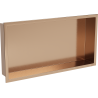 Mexen X-Wall-R nástenná polica s lemom 60 x 30 cm, brúsená meď - 19C0603010